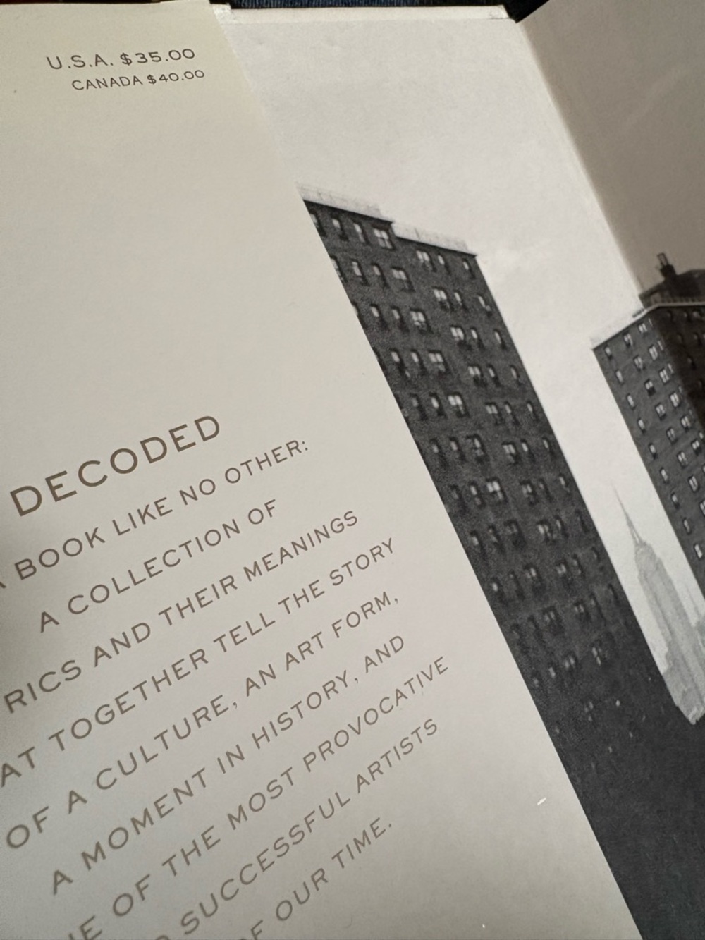 Jay Z Decoded . 1st Edition . Hardcover - Picture 5 of 6